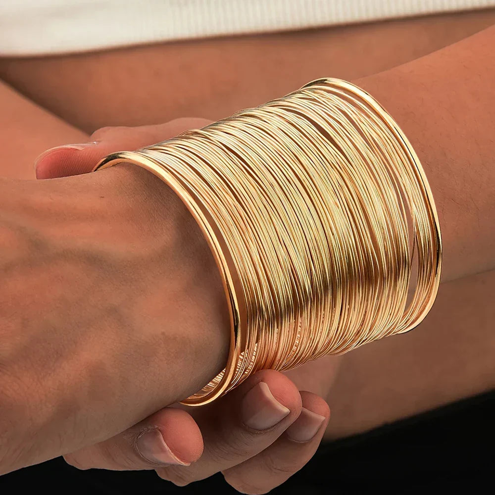 Gold Wire Bracelet