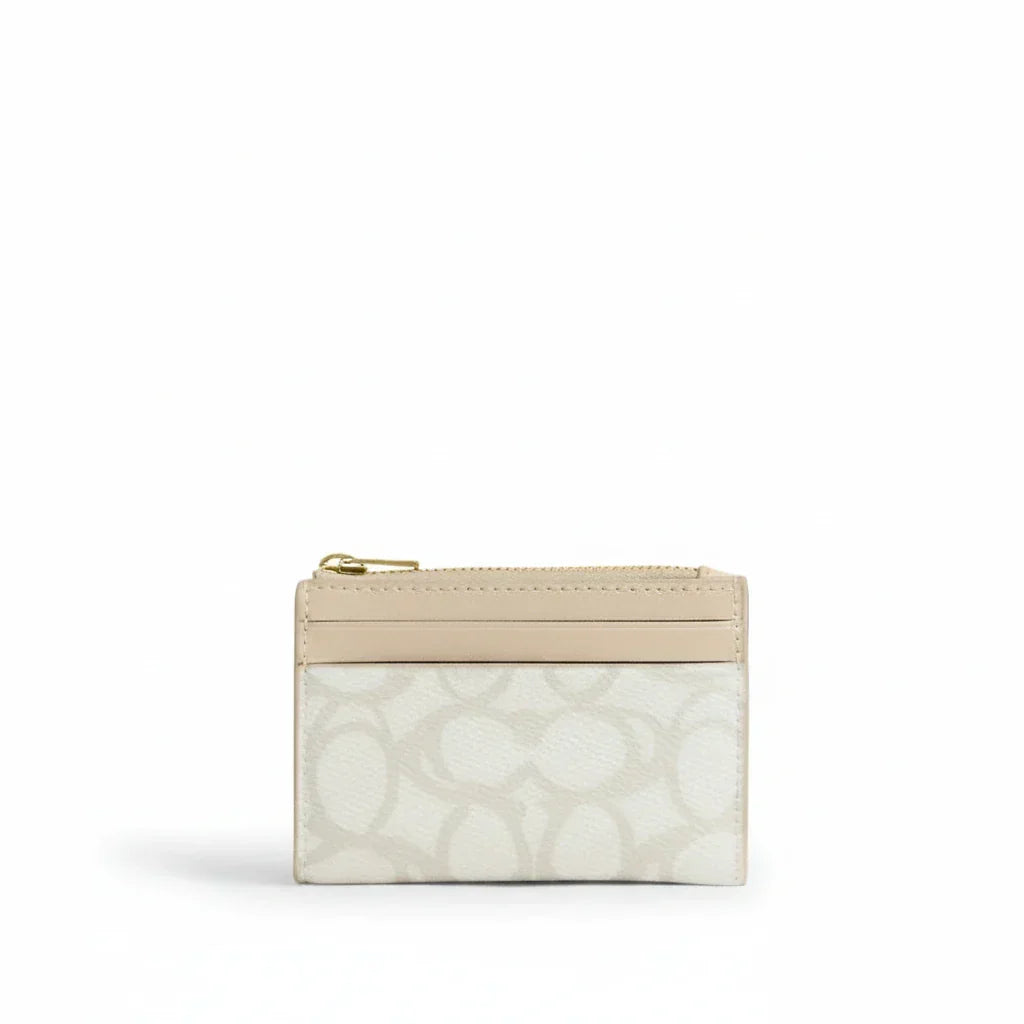 The Signature Card Holder Wallet – Gold/Ivory
