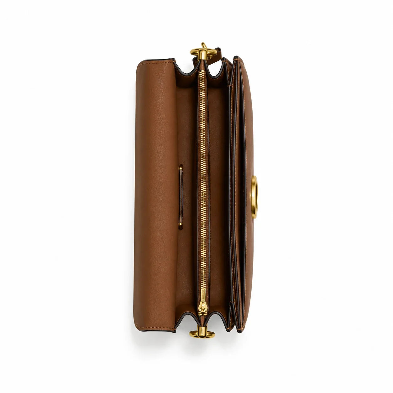 Tabby Shoulder Bag 26 - Brass/Tan Brown