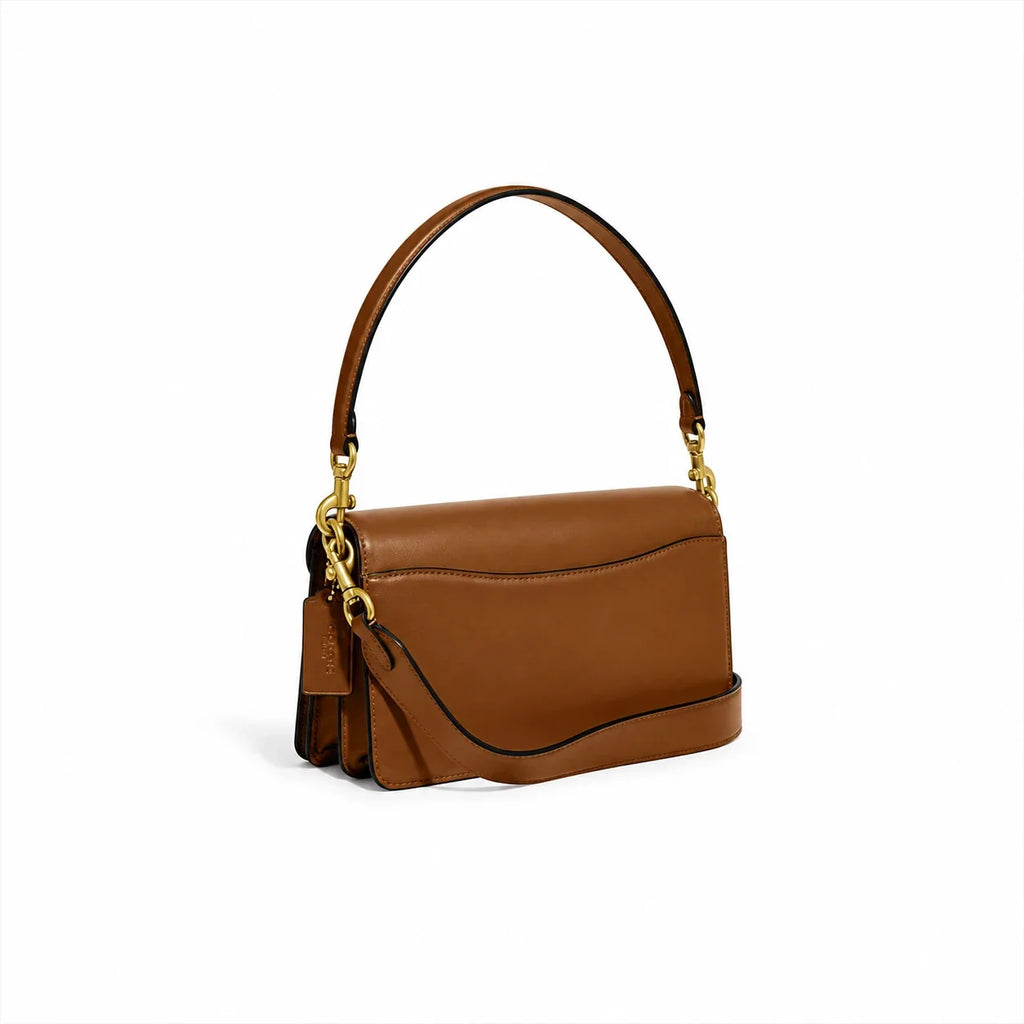 Tabby Shoulder Bag 26 - Brass/Tan Brown