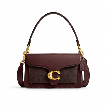 Tabby Schultertasche 26 – Messing/Ahorn